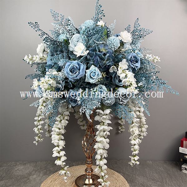 dusty blue and dusty rose wedding