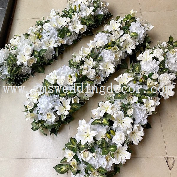 artificial floral table runner