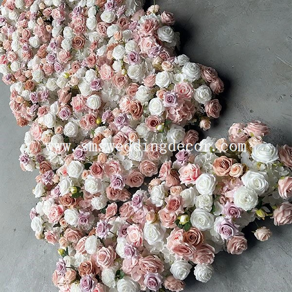 pink floral runner