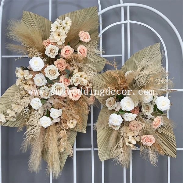 Boho Pampas Grass Wedding Arch Arrangement
