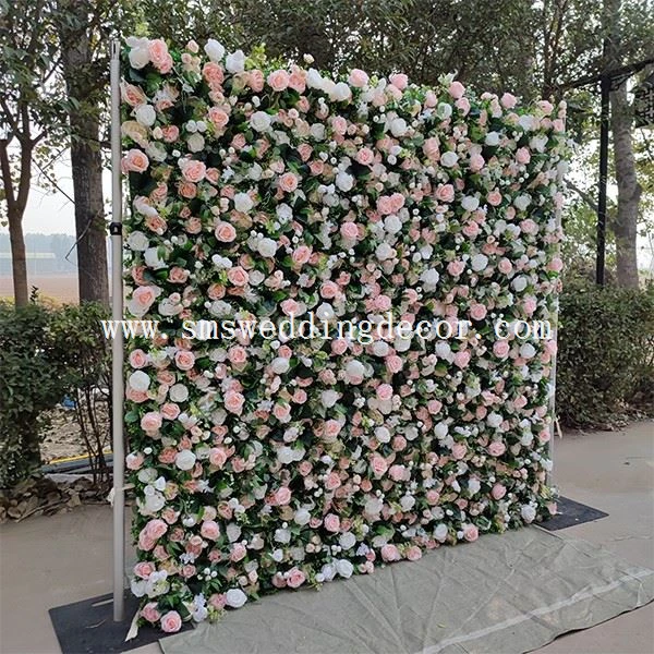 artificial flower backdrop diy